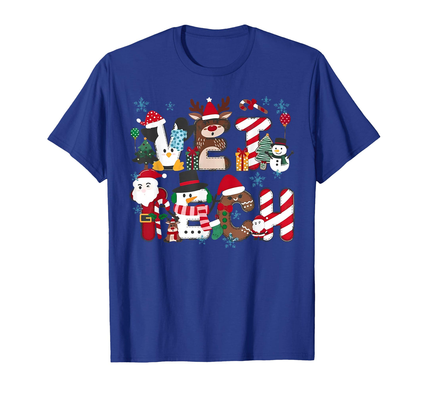 Vet Tech Christmas Veterinary Tech Medicine Veterinarian T-Shirt