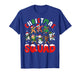 Dabbing Santa Xmas Lights Men Women Kids Funny Christmas T-Shirt