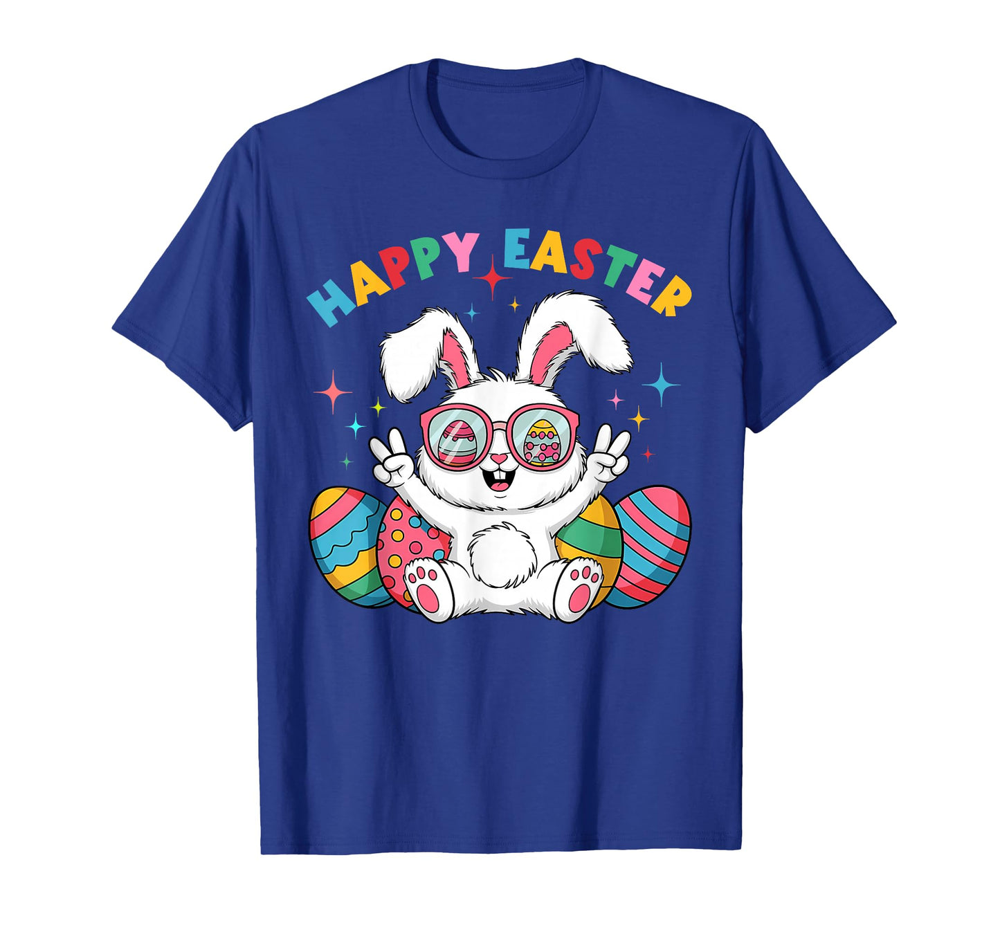Kids Easter Cute Bunny Egg Happy Easter Day Kids Girls Boys T-Shirt