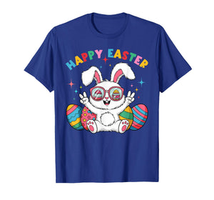 Kids Easter Cute Bunny Egg Happy Easter Day Kids Girls Boys T-Shirt