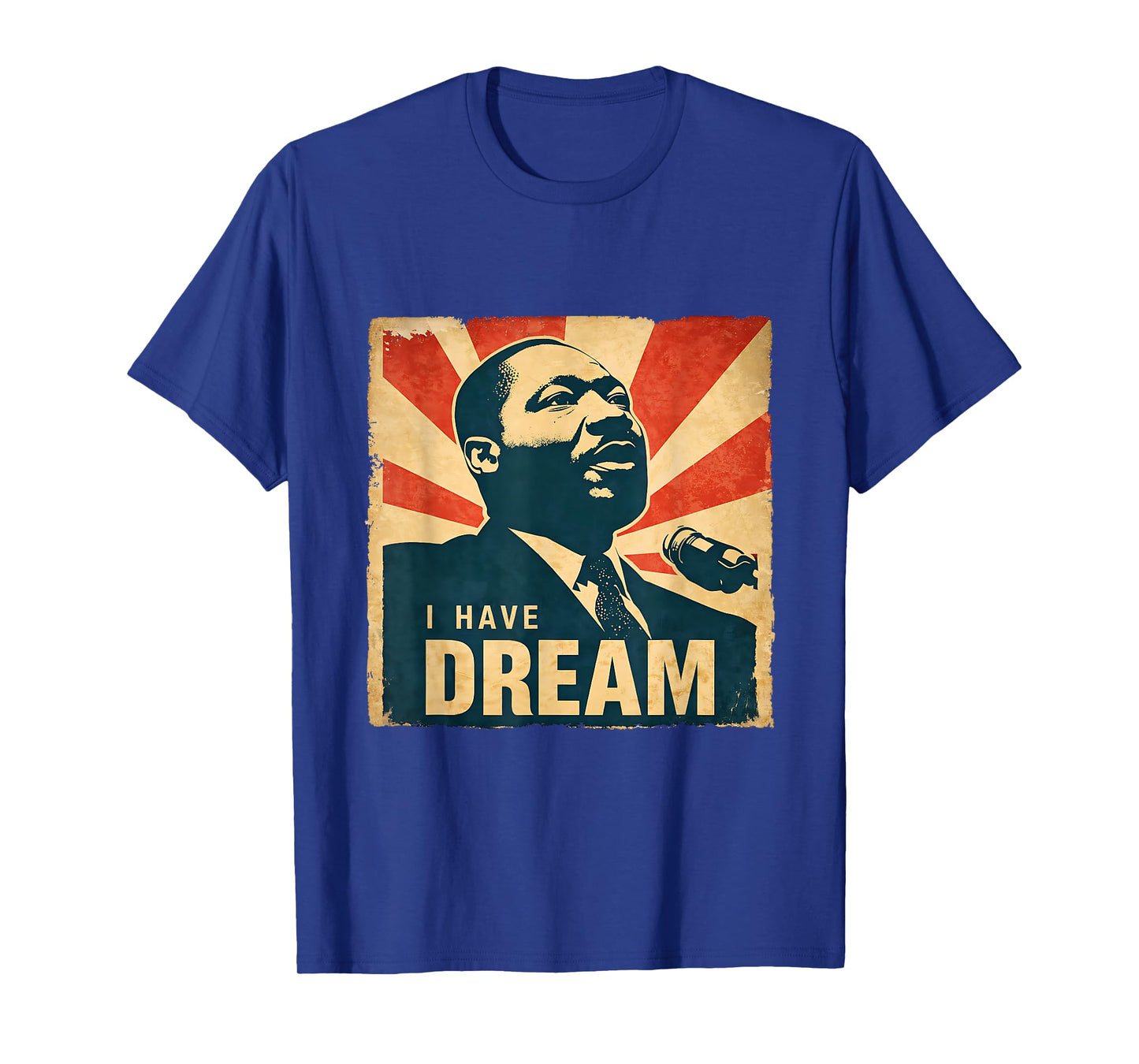 Dream Like King African American Black History Month Vintage T-Shirt