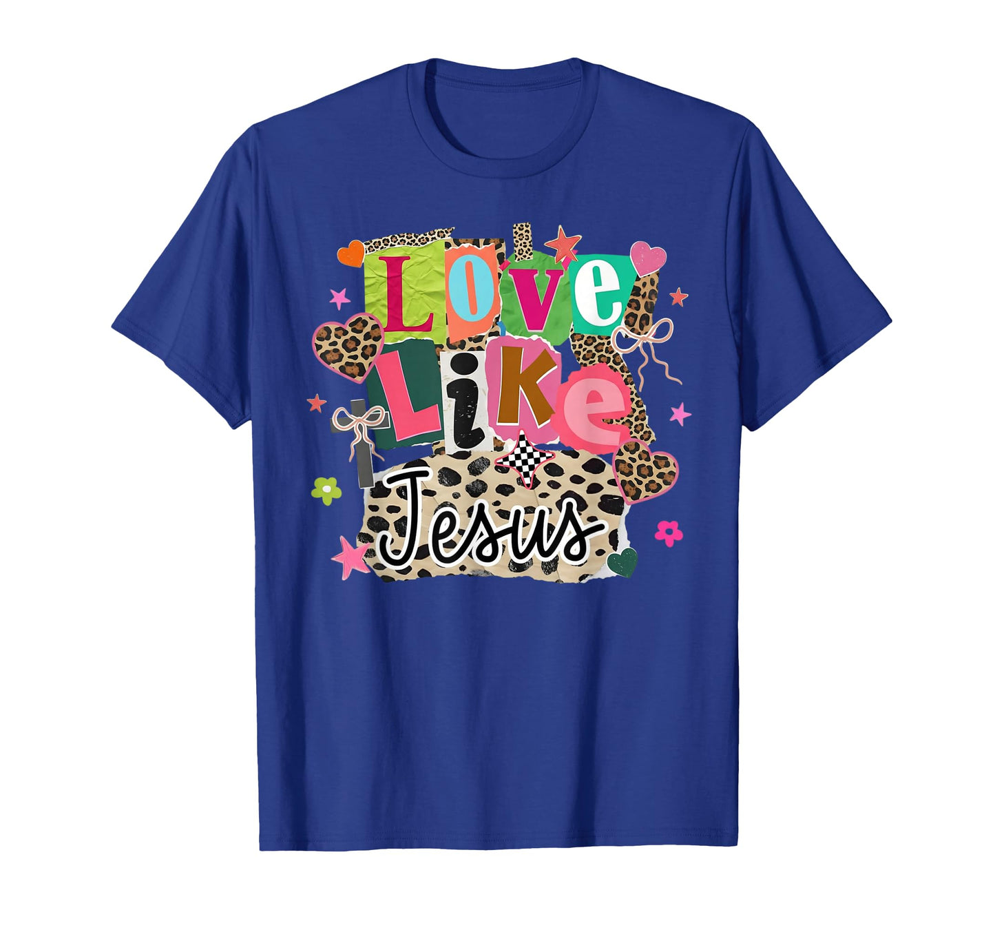 Funny Jesus Christian Heart Valentine Love Like Jesus T-Shirt