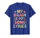 Funny Shirt My Brain is 99% Song Lyrics Pastel Korean Pop T-Shirt