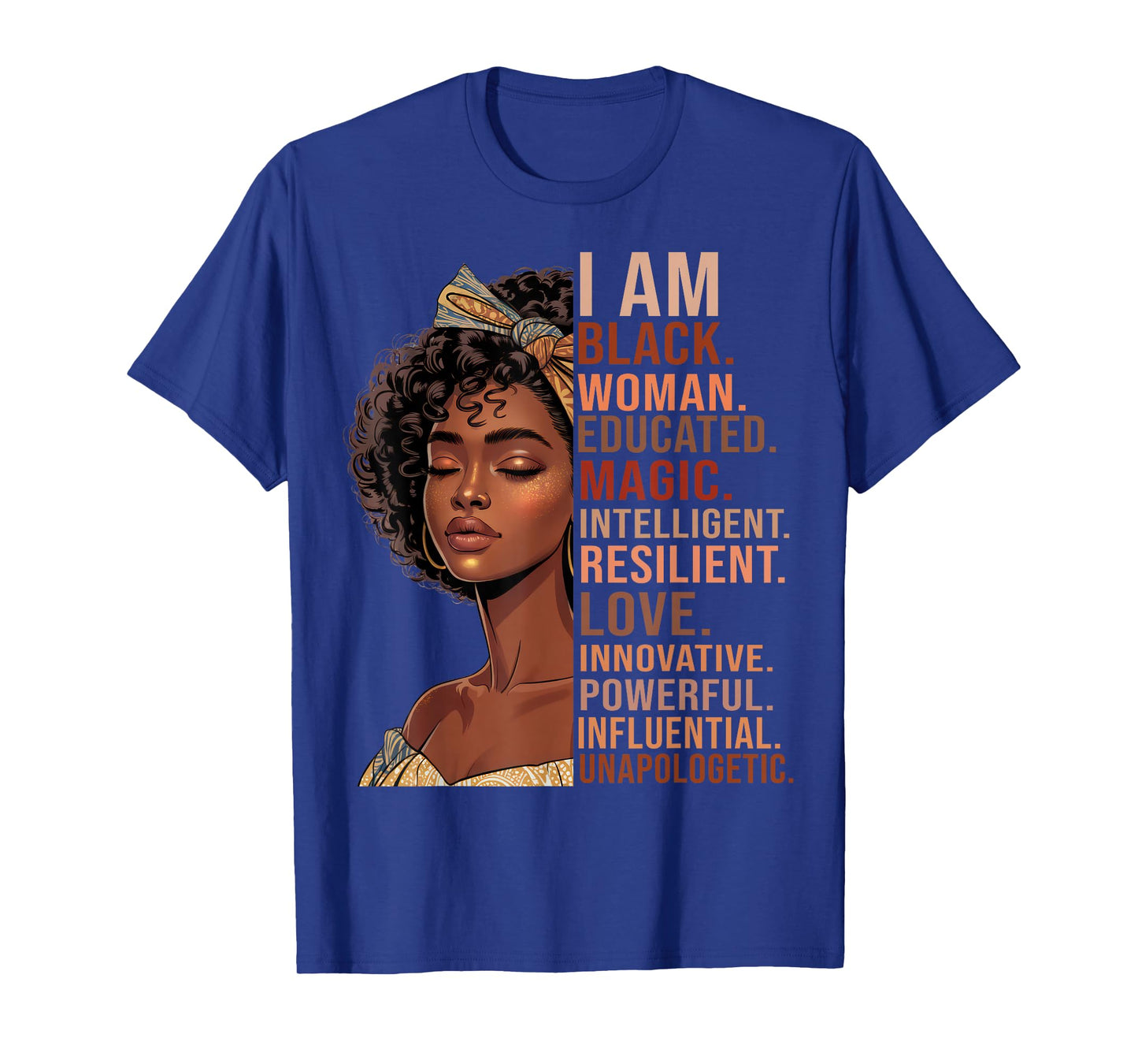 I Am Black Woman History Month Educated HBCU Black Girls T-Shirt