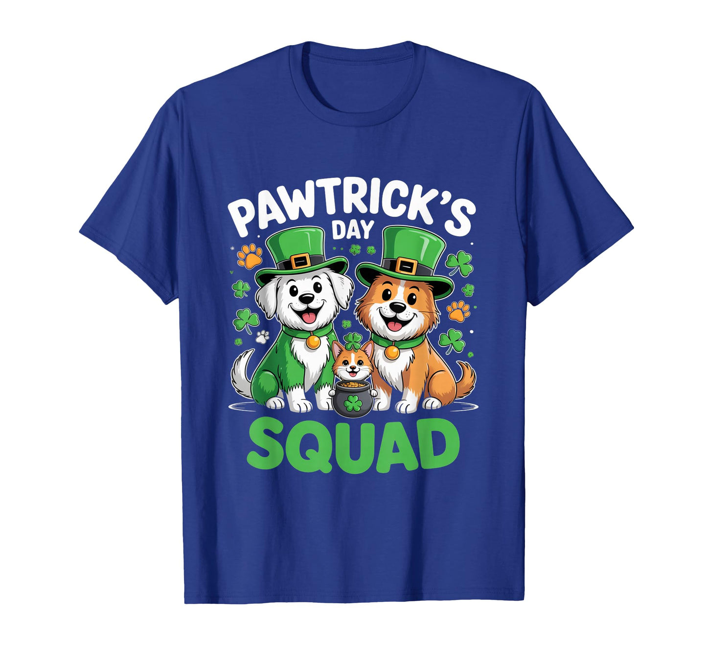 Pawtricks Day Squad St Patricks Dog Lover Dog Crew Outfit T-Shirt