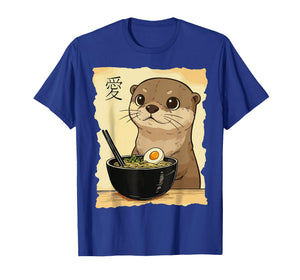 Funny Otter Ramen Kawaii Anime Japanese Graphic Women Men T-Shirt