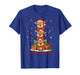 Merry Christmas Reindeer Santa Hat Xmas Family Men Women Kid T-Shirt