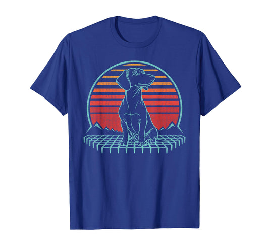 Dachshund Weiner Dog Doxie Retro Vintage 80s T-Shirt