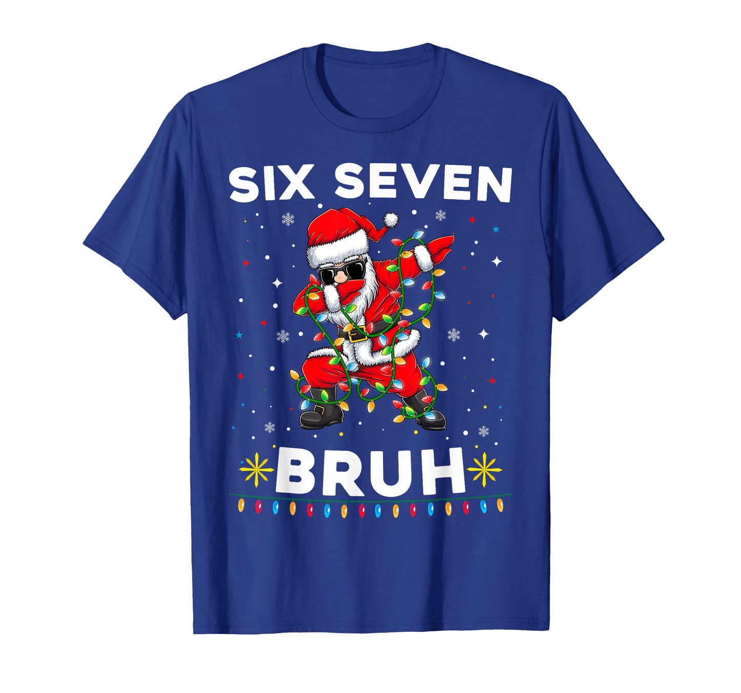 Six Seven Santa Christmas 6 7 Bruh Meme Gen Alpha Boys 67 T-Shirt