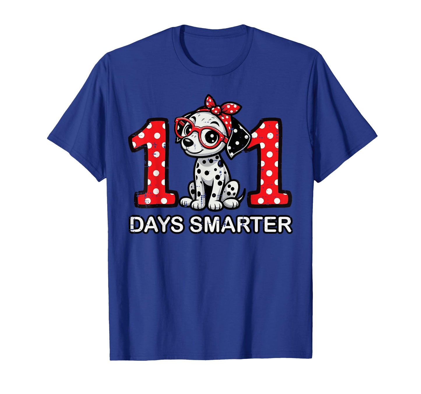 100 Days Smarter Dalmatian 100 Days 100th Day of School Kids T-Shirt