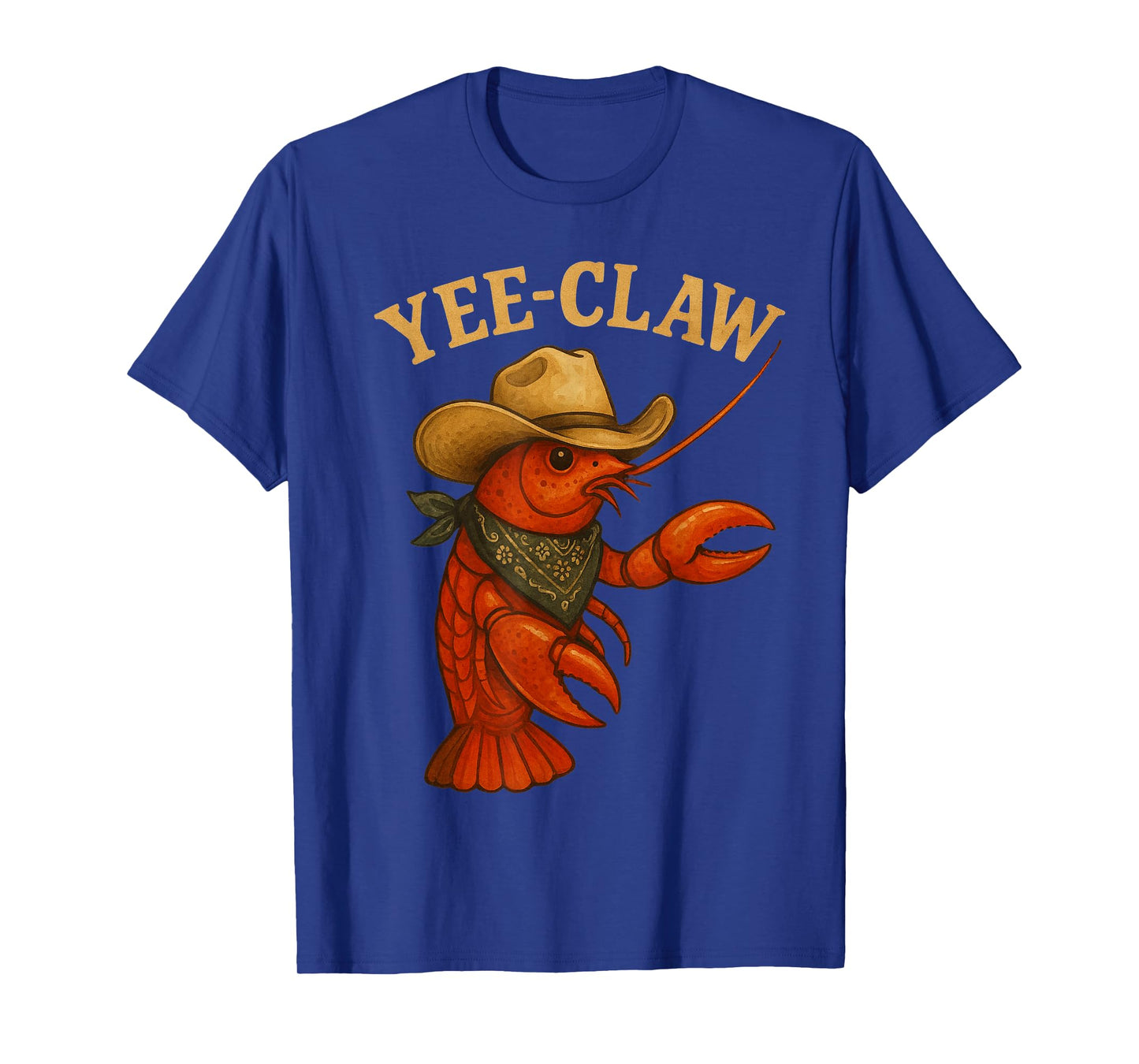Yee Claw Funny Crawfish Cajun Seafood Party Boys Kids Men T-Shirt