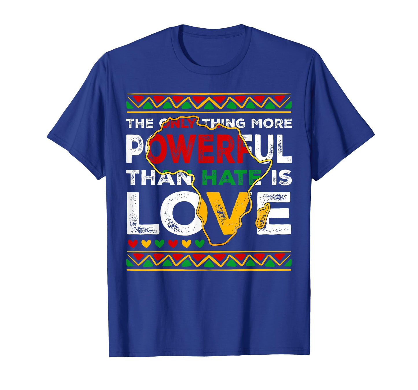 Love Powerful Than Hate Black History Month T-Shirt