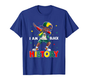 I Am Black History Month African American Dabbing Boys Kids T-Shirt