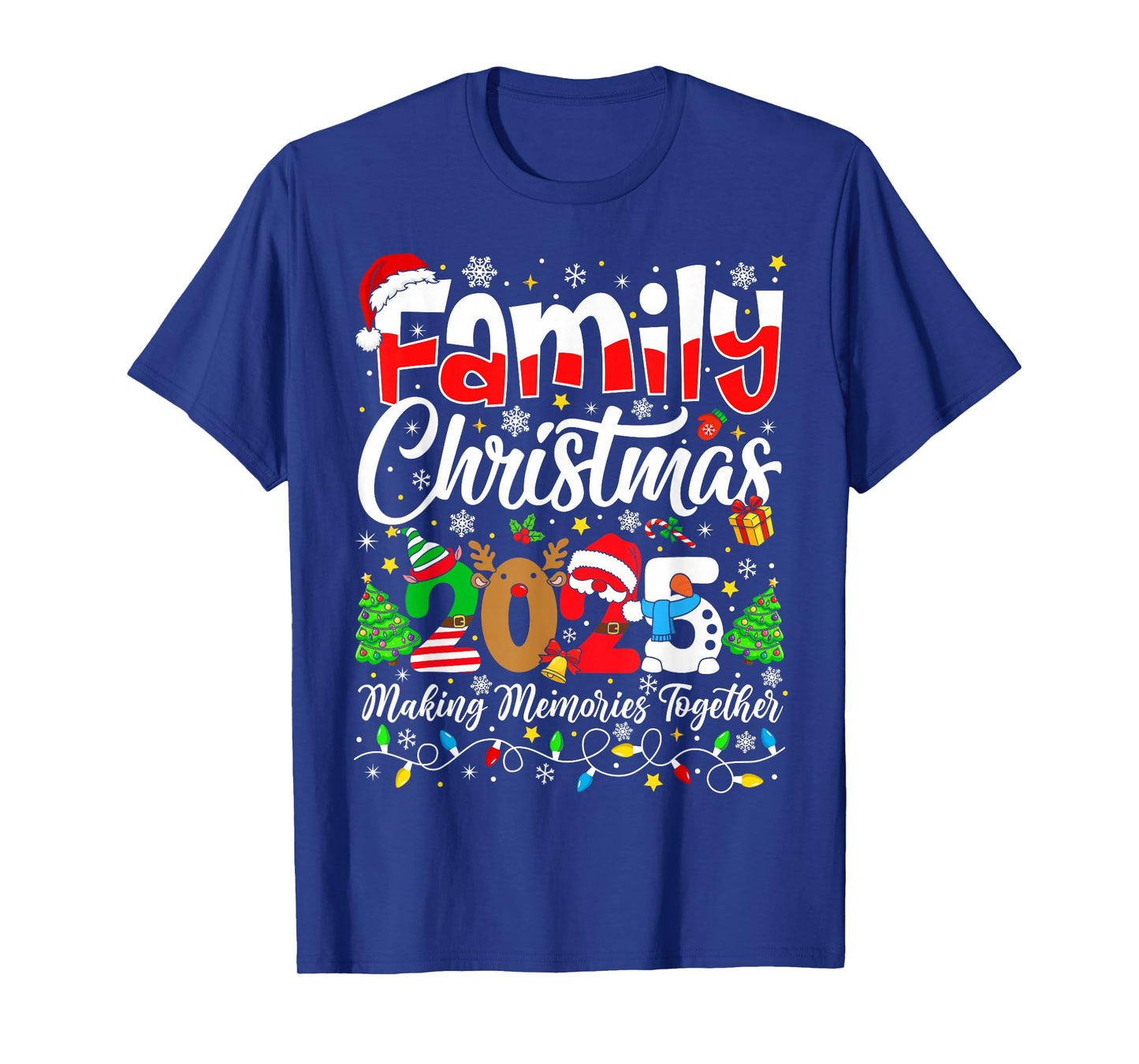 Family Christmas 2025 Matching Outfit Xmas Squad Santa T-Shirt