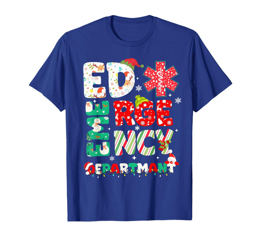 Christmas Emergency Room ER RN Nurse Department Healthcare T-Shirt