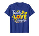 Teach Love Inspire Sunflowers Pencil Coquette Bow Teacher T-Shirt