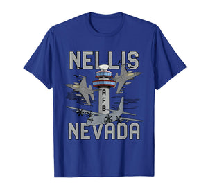 Nellis AFB Nevada Air Force Base Fighter Jets Vintage Tee T-Shirt