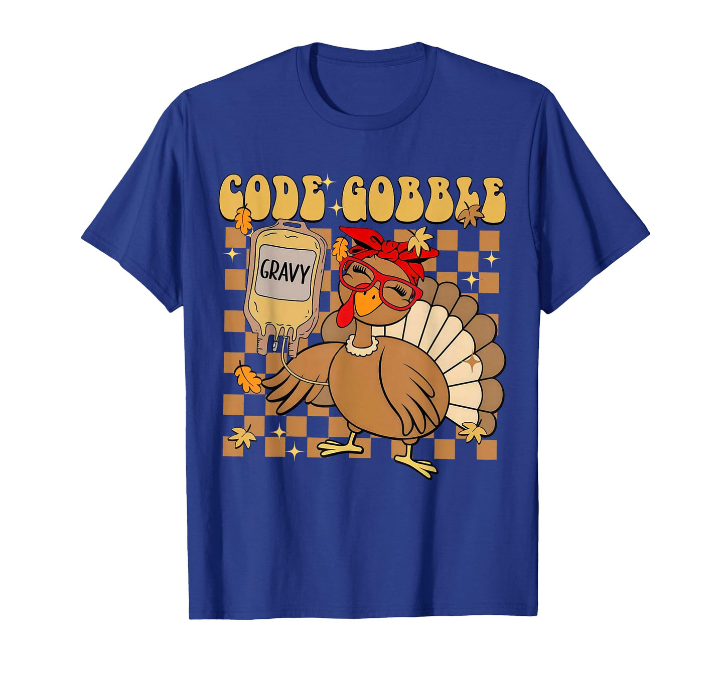 Thanksgiving Nurse Code Gobble Turkey RN CNA Medical Team T-Shirt