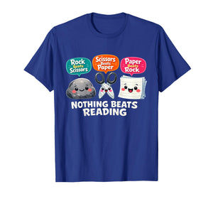 Nothing Beats Reading Book Librarian Across America Kids T-Shirt