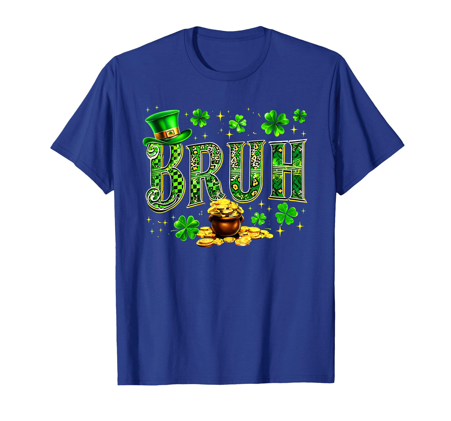 Bruh St Patricks Day Teens Boys Kids Funny Saint Pattys T-Shirt