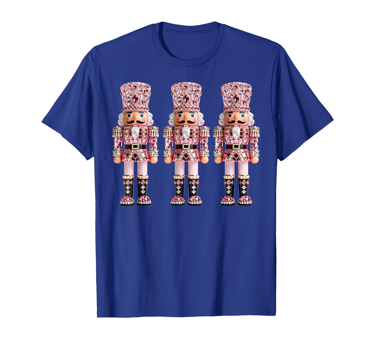 Nutcrackers Pink Bling Christmas Coquette Holiday Matching T-Shirt