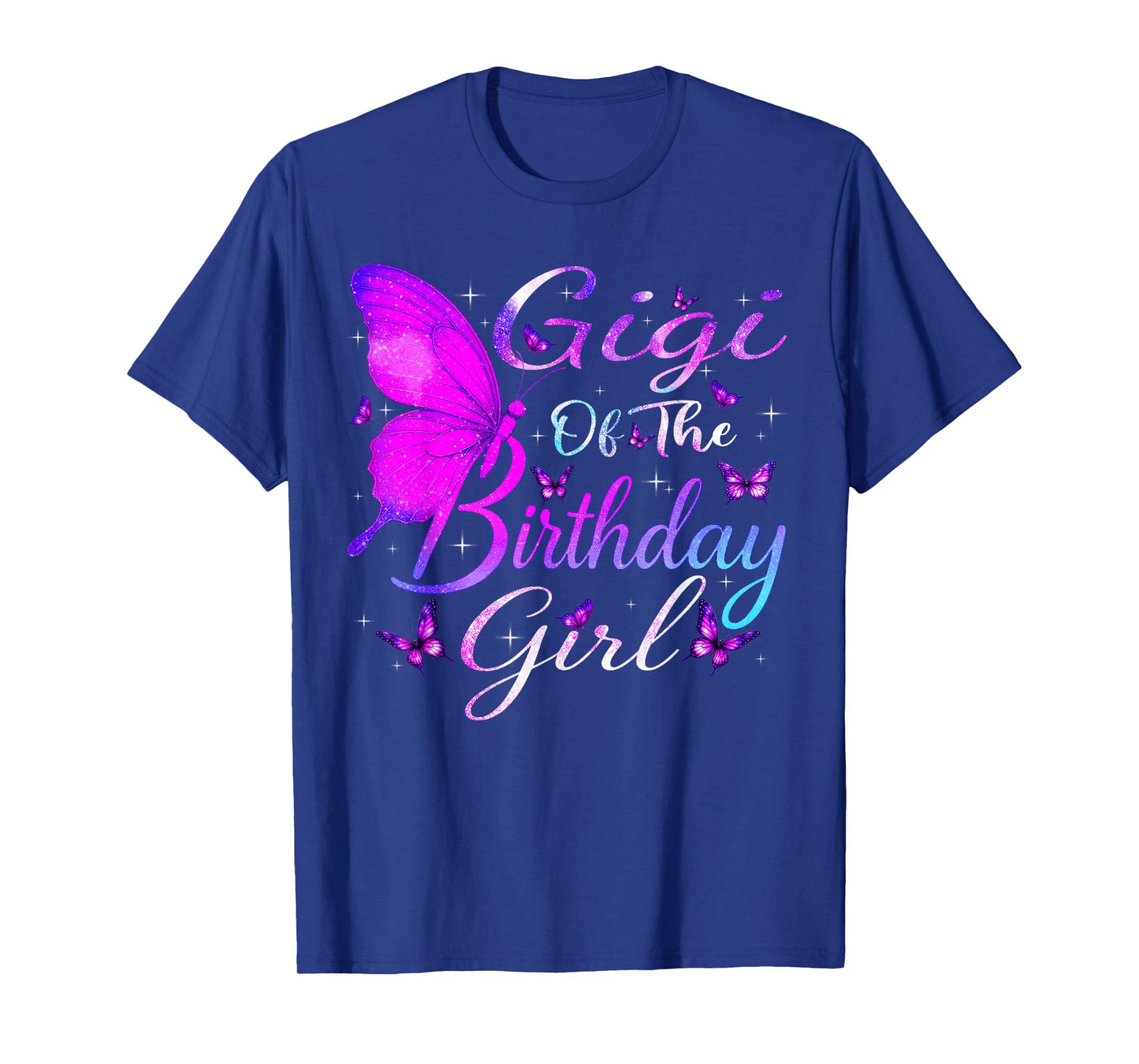Gigi of The Birthday Girl Butterfly Party Matching Family T-Shirt