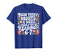 How Many Nights A Week Should You Be Reading 6-7 Design T-Shirt