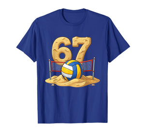 Funny Beach Volleyball 6 7 Meme T-Shirt