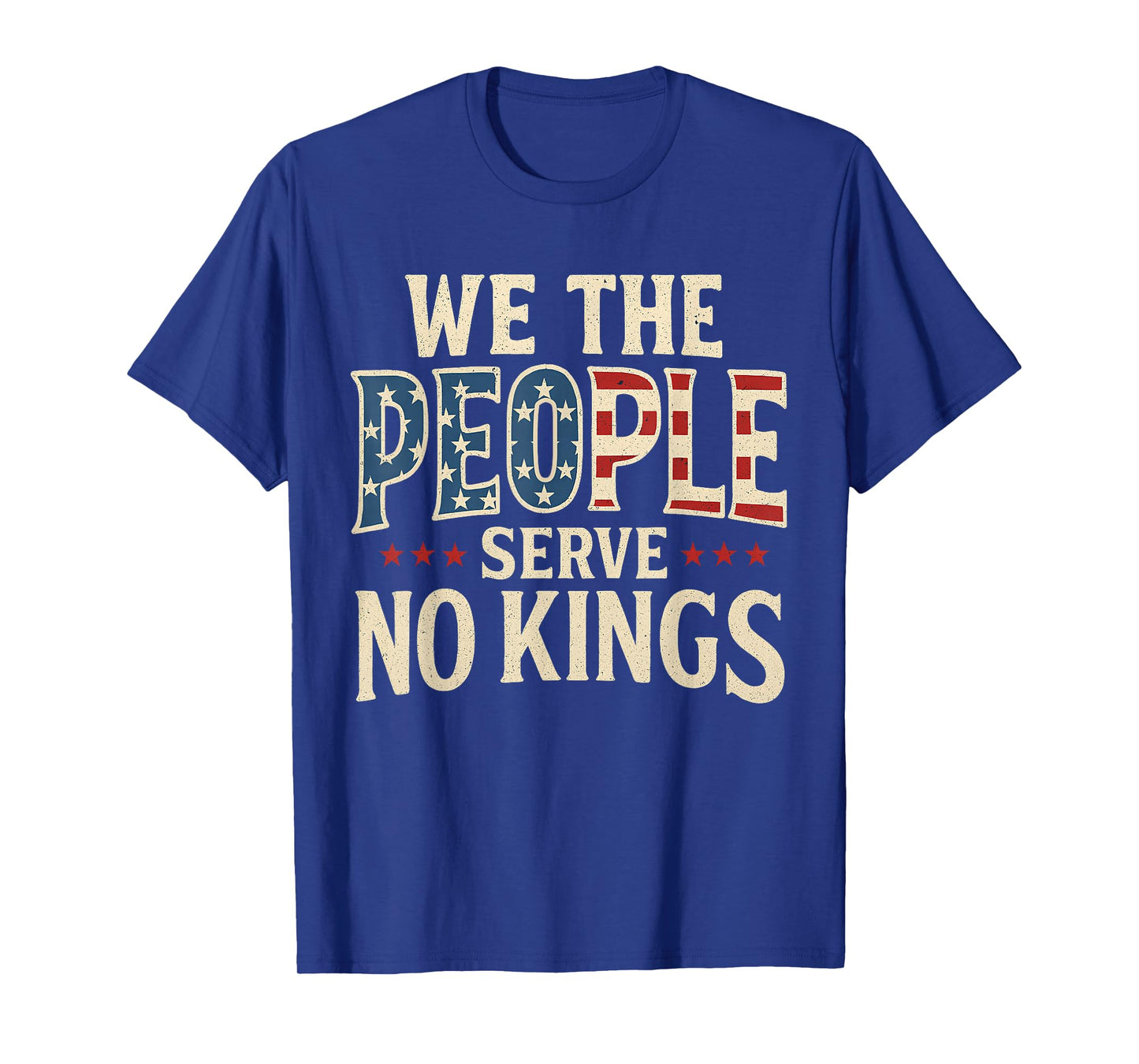 No Kings Retro Patriotic Men Women T-Shirt