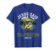Jesus Said Go Fishing Bible Verse Fisherman Christian Luke T-Shirt