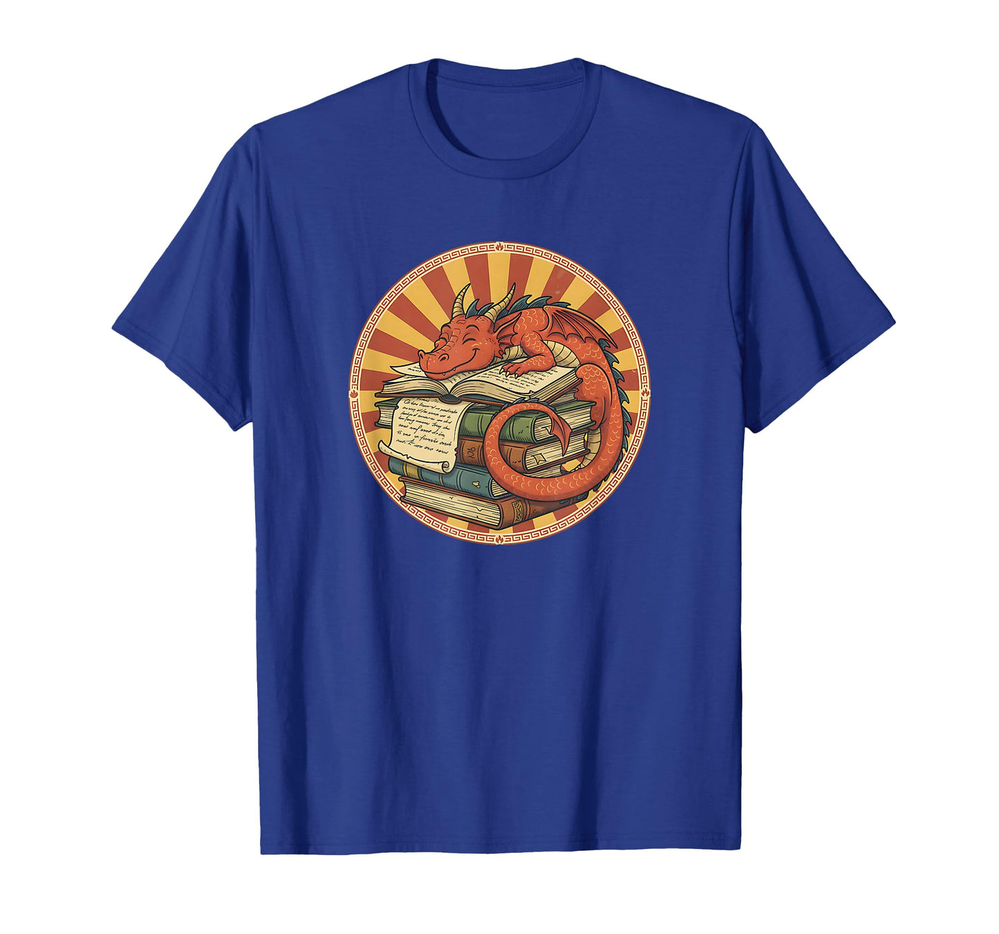 Book Lover Dragon Bookworm Reading Librarian T-Shirt