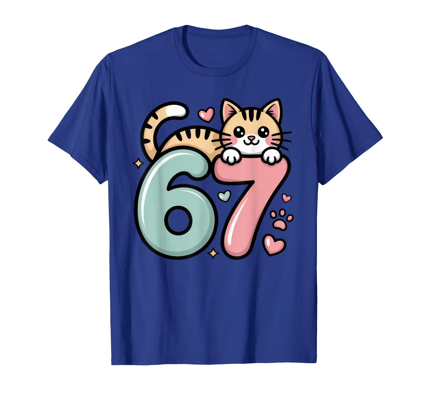 Funny Cat 67 Meme Six Seven Cute Gen Alpha T-Shirt