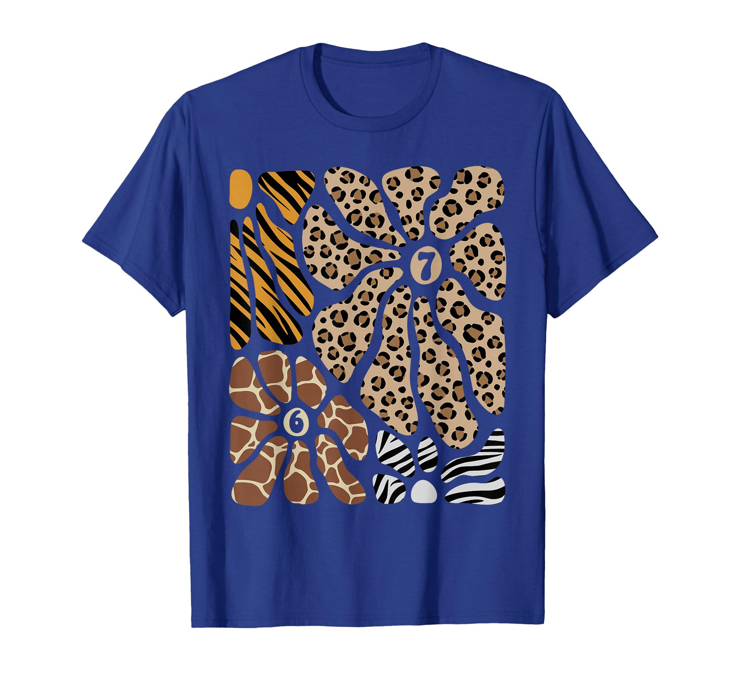 67 Meme Safari Floral Boho Flowers Animals Leopard Print T-Shirt