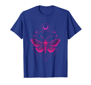 Mystical Moth - Goth Crescent Moon Magic T-Shirt