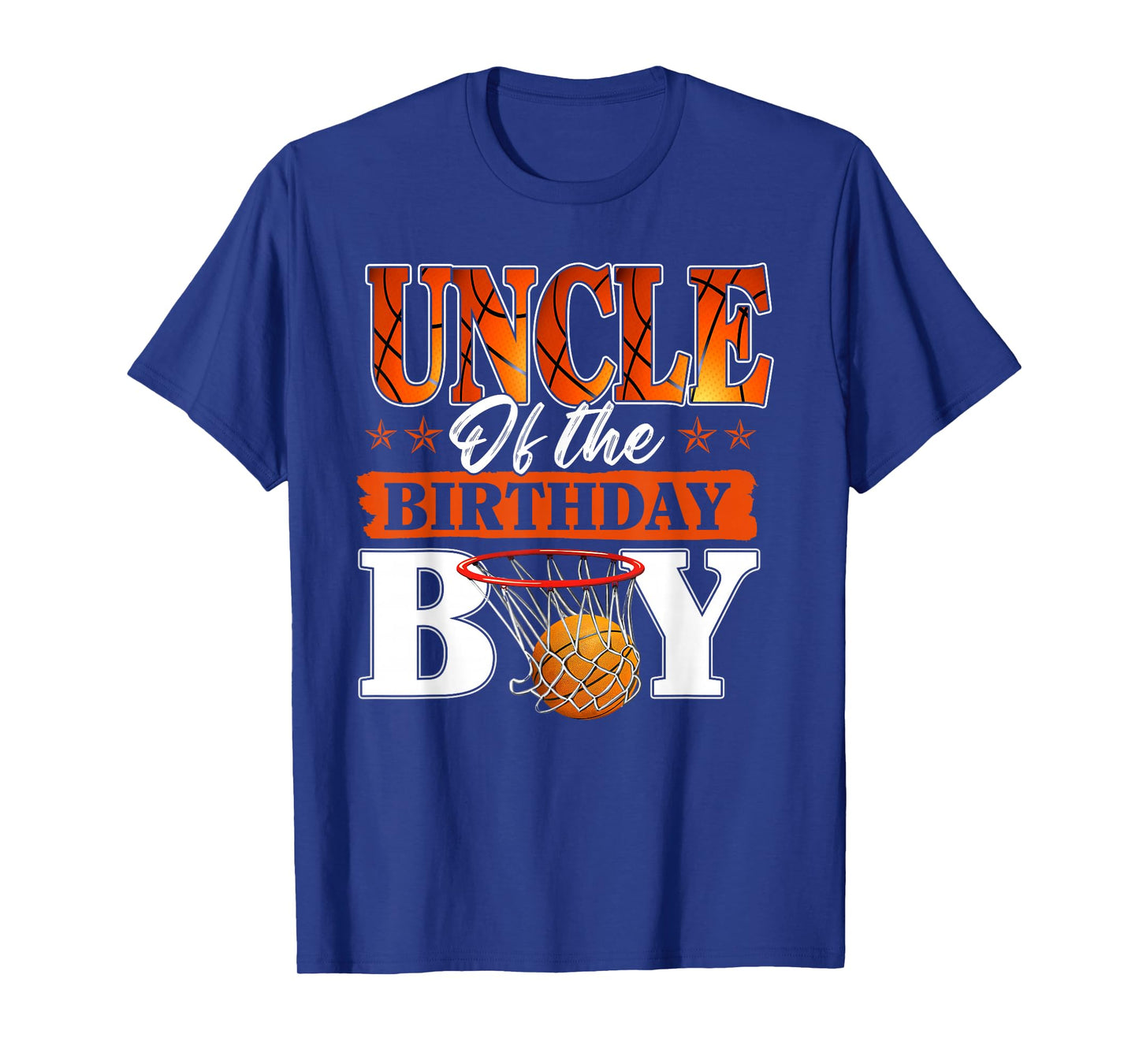 Basketball Uncle of The Birthday Boy Family Matching T-Shirt