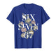 Vintage 67 Six Seven Meme Floral Boho Wildflower 6 7 Graphic T-Shirt
