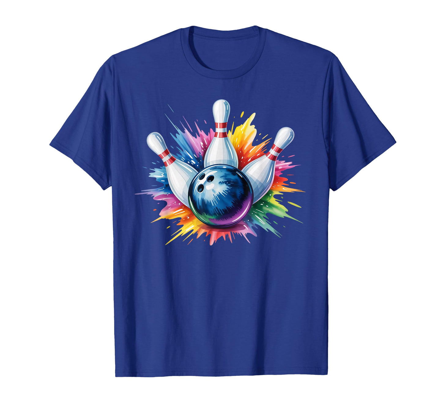 Bowling Watercolor Game Sports Funny Bowling T-Shirt