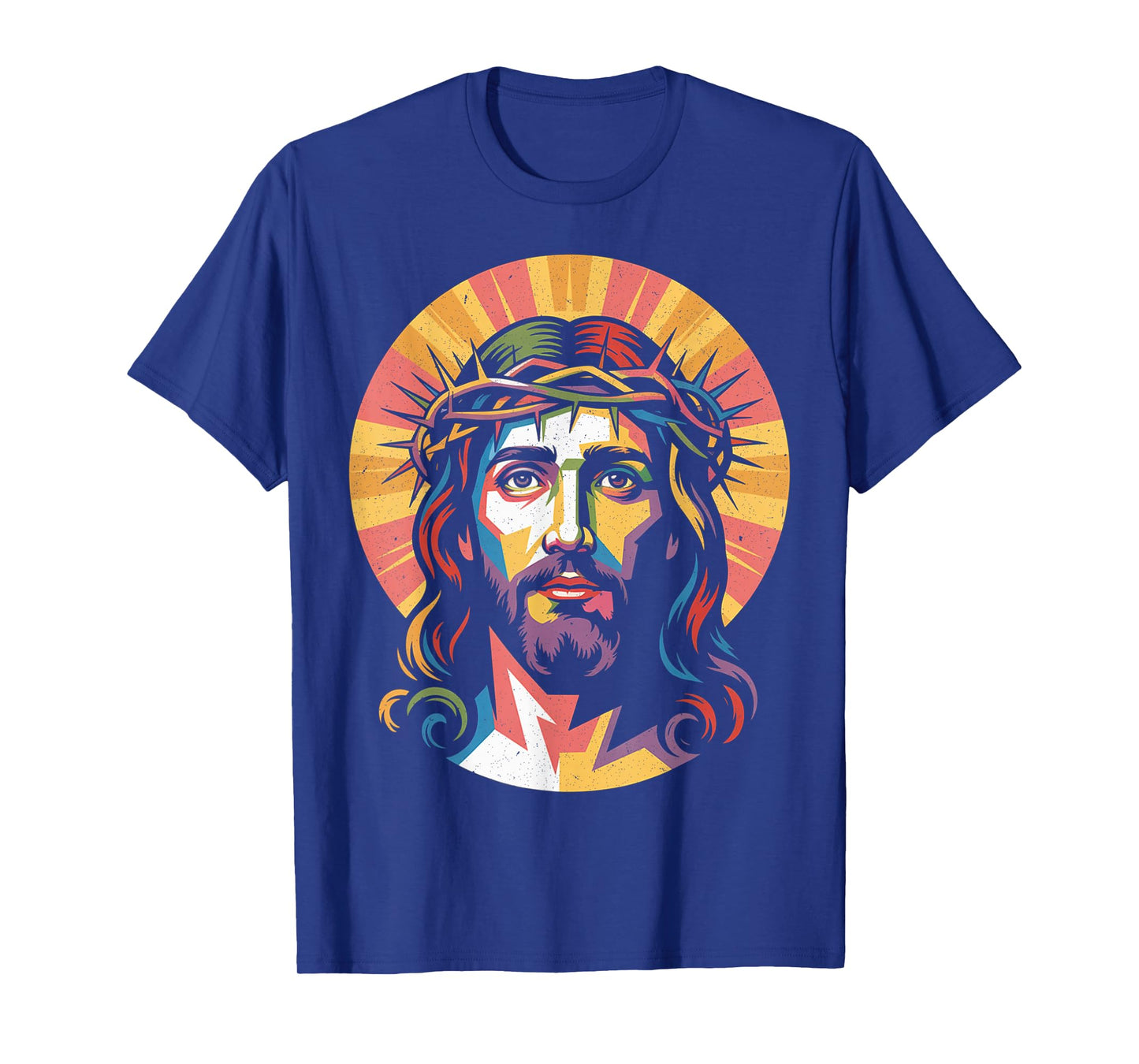 Vintage God King Jesus Christ Sweet Face Image T-Shirt