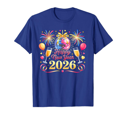 Happy New Year 2026 New Years Eve Party Countdown Fireworks T-Shirt