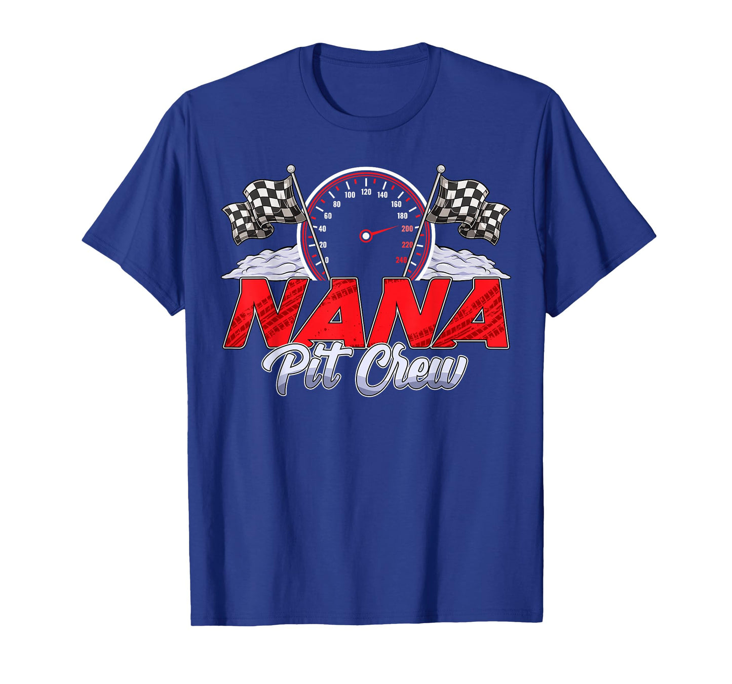 Nana Pit Crew Race Car Birthday Family Matching Racing T-Shirt