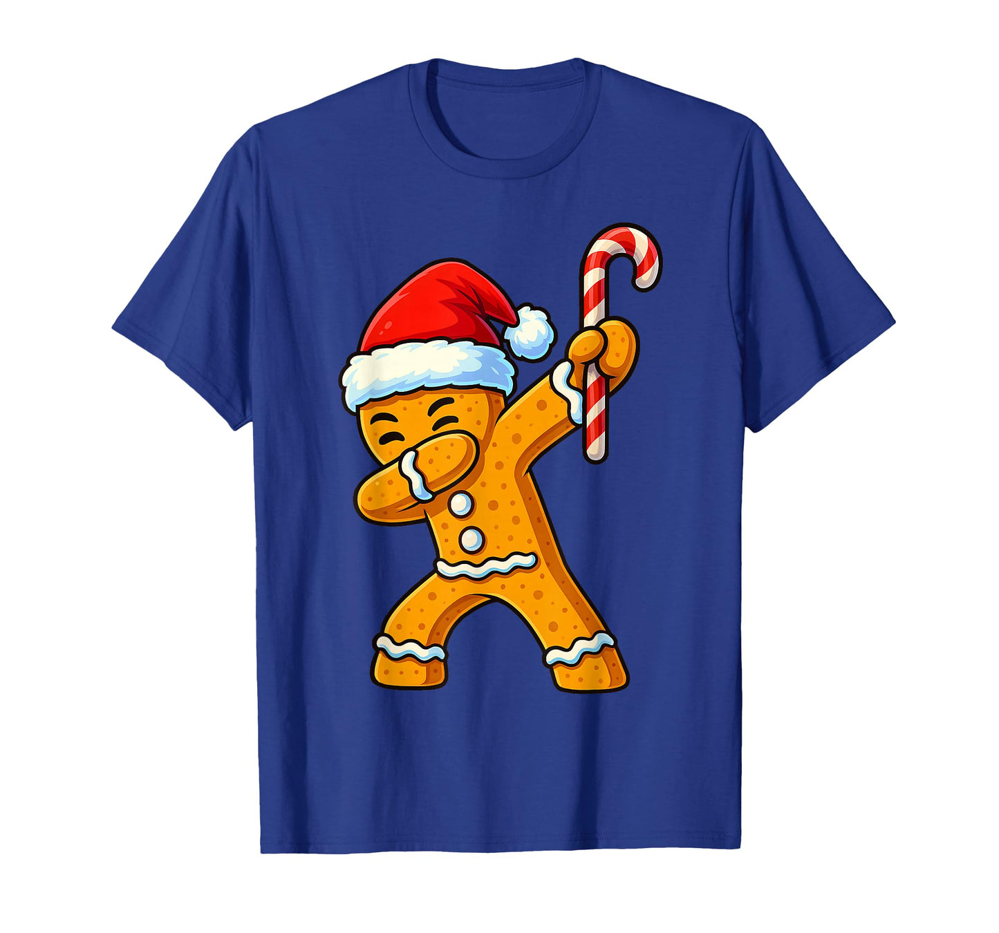Dabbing Gingerbread Santa Candy Christmas Boys Teen Girl Kid T-Shirt