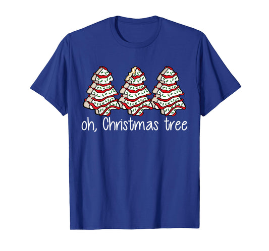 Oh Christmas Tree Cakes Debbie Becky Jen Cake Lovers Xmas T-Shirt