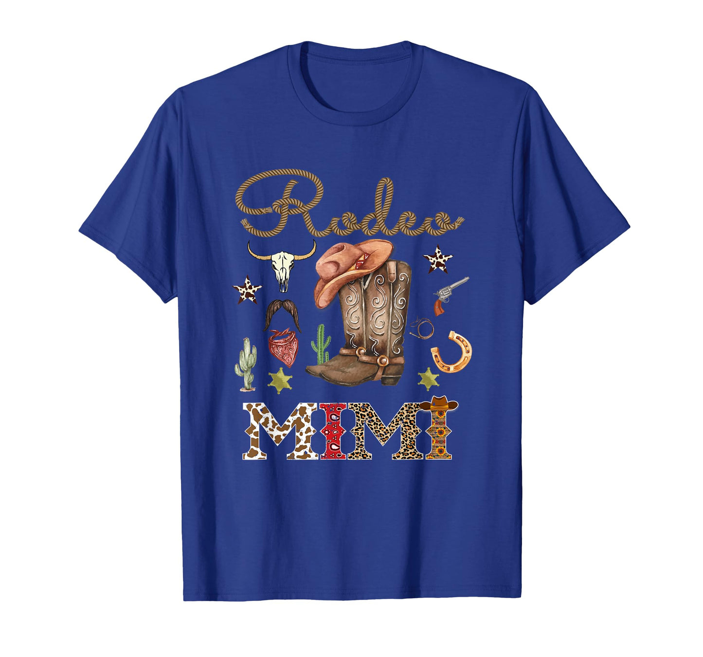 Rodeo Mimi Cowboy Cowgirl Birthday Matching Family T-Shirt