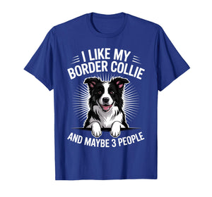 Funny Border Collie Art for Men Women Border Collie Lover T-Shirt