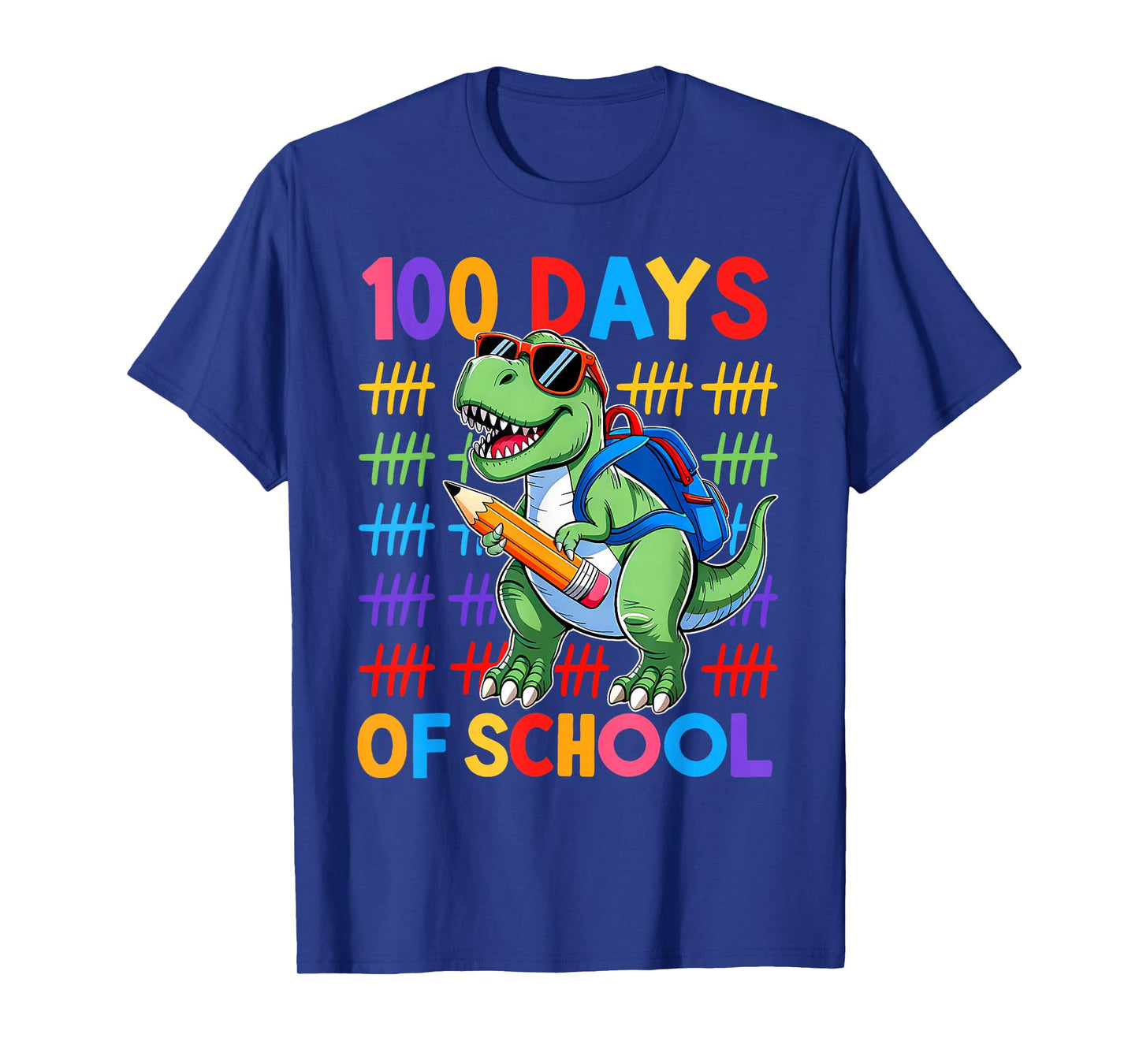 100 Days of School Dinosaur Boys 100 Days Smarter 100th Day T-Shirt