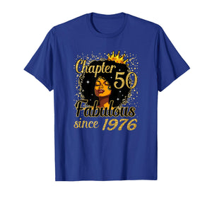Chapter 50 Fabulous Since 1976 50th Birthday for Girls Women T-Shirt
