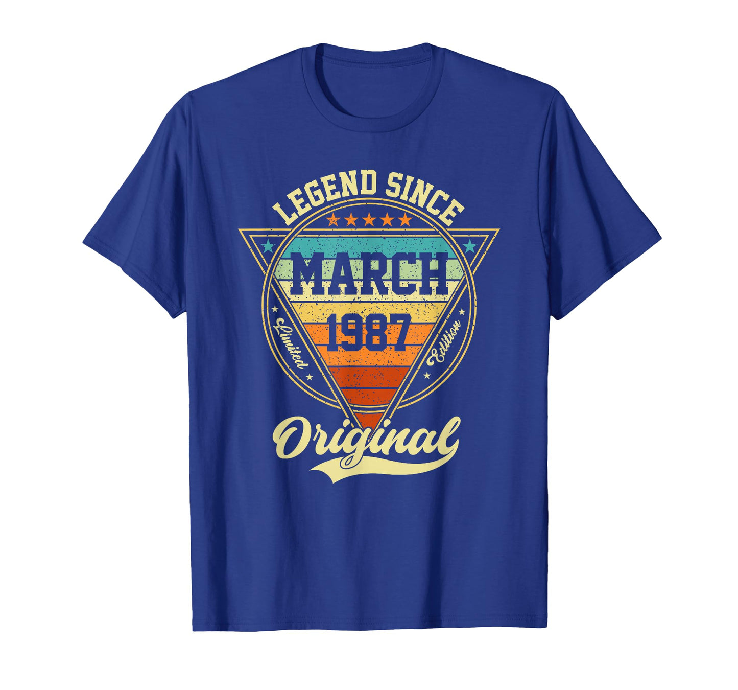 Vintage 39th Birthday Legend Since March 1987 T-Shirt