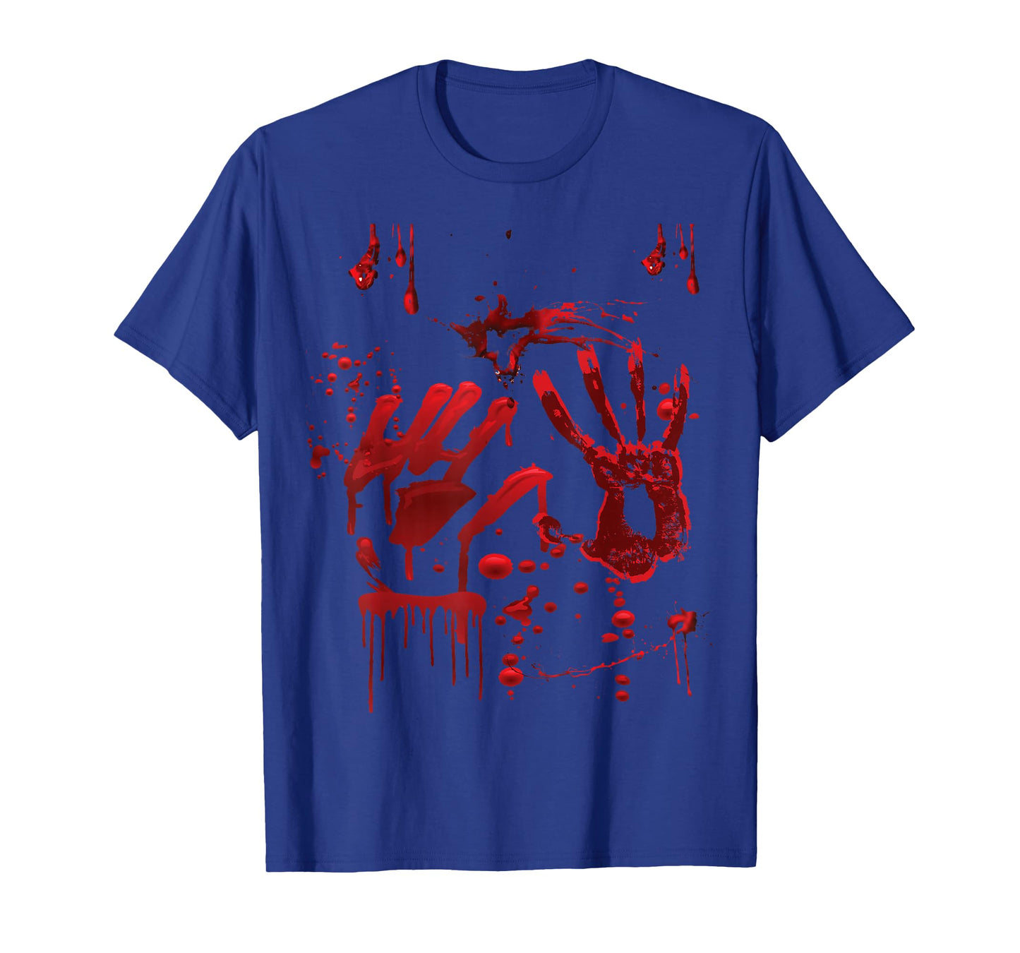 Halloween Bloody Hands Blood Splatter Zombie Costume T-Shirt