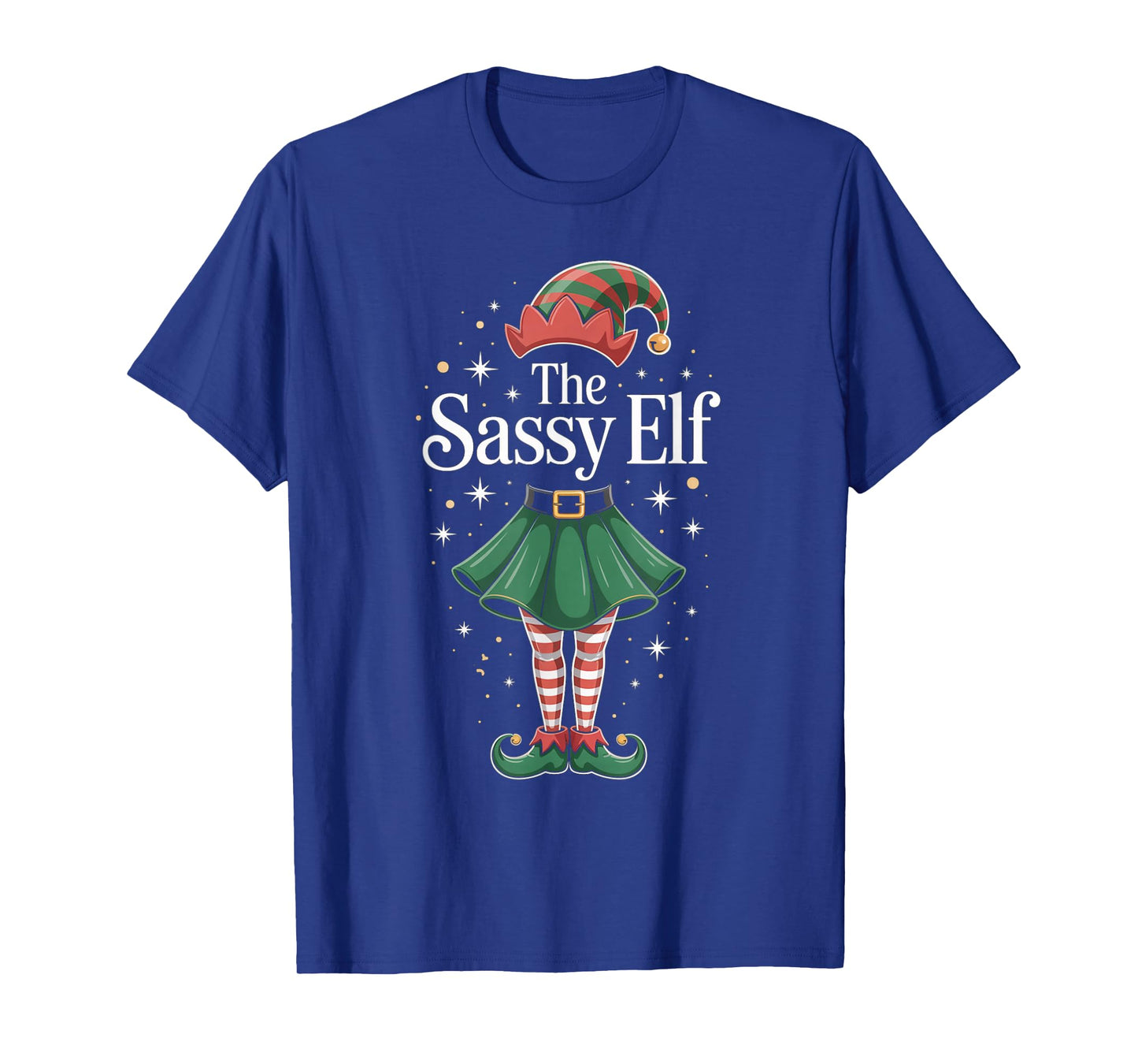The Sassy Elf Funny Christmas Holiday 2026 Women Girl Kids T-Shirt