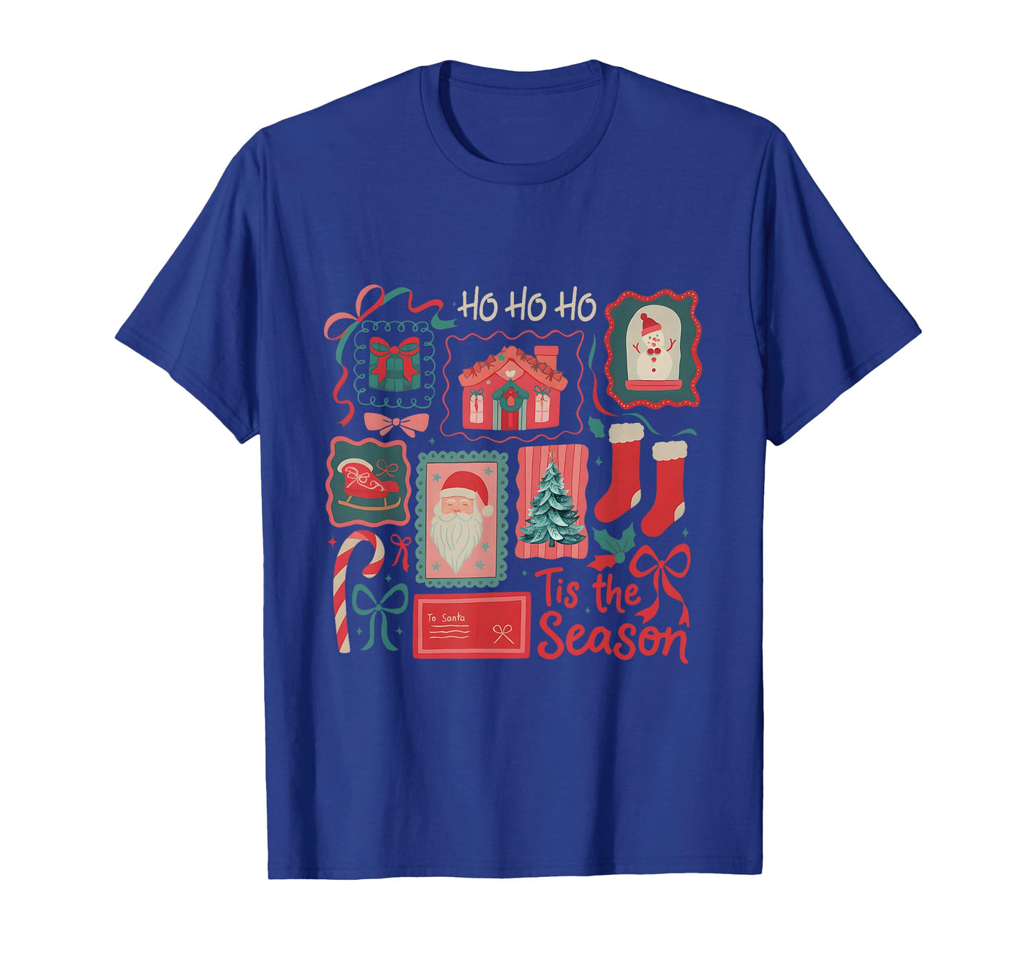 Tis The Season Boho Christmas Xmas Trees Women T-Shirt